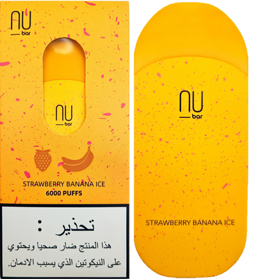 Nu Bar Strawberry Banana Ice 6000 Puff