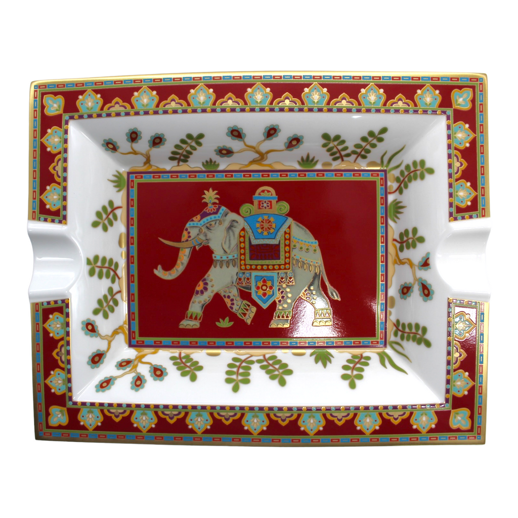 V & B Porcelain Ashtray- Camel Orange