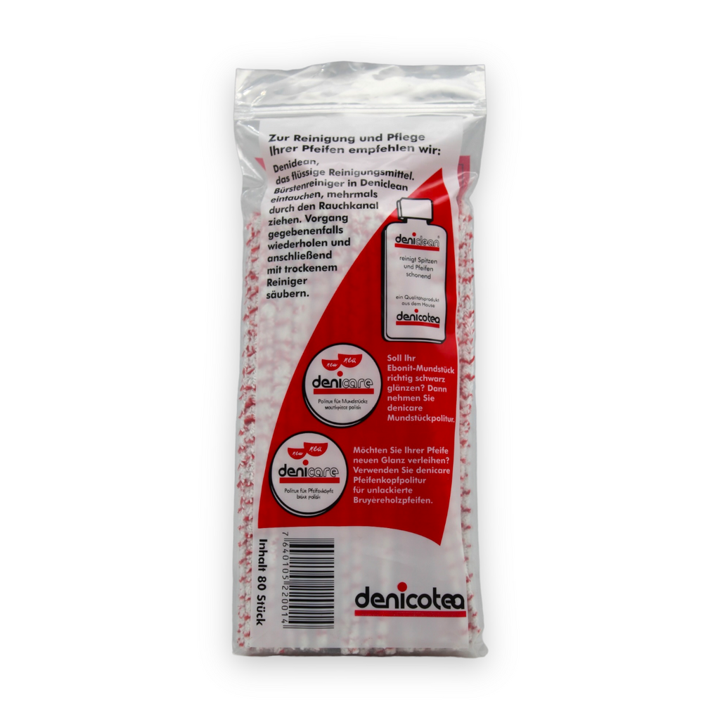 80 lightning red and white strips pipe cleaner
