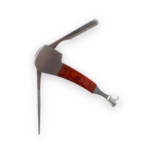 Load image into Gallery viewer, Mahogany two end iron smoke knife pipe tool